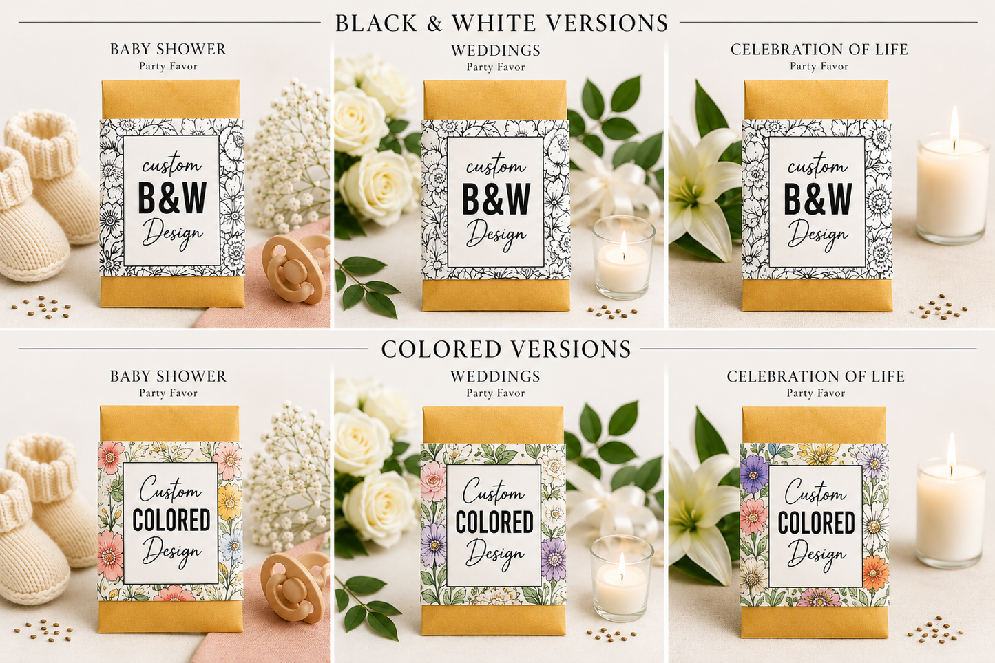 Seed Pack Favors