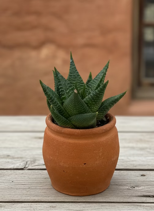 Mexican Artesian Barro Rojo Color Mini Pot Succulents Mix