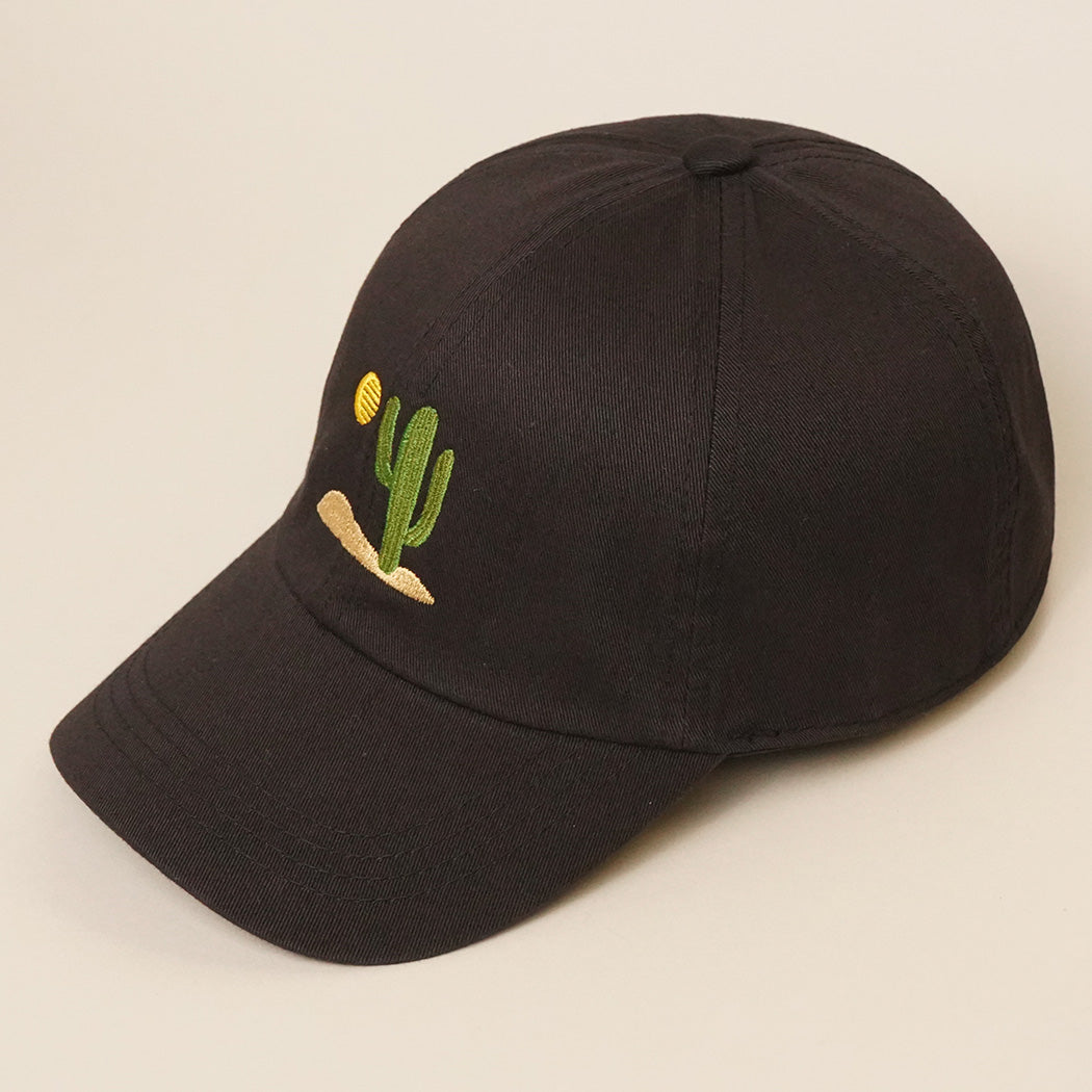Cactus Embroidered Baseball Hat
